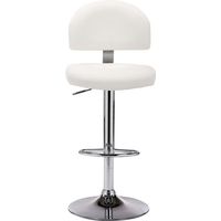 Tabouret de bar Chaise de bar Blanc Similicuir