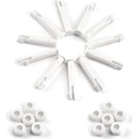 12 Pièces Goupille en Plastique,Pièces Détachées Piscine Intex,Goupille en Plastique Piscine,pour la Plupart des Piscines à Cadre - Piscine Rectangulaire/Ronde (6cm)
