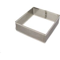 Calder quadrato micro forato acciaio 18/10 23x23x3.5 cm