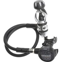 Cressi AC2/INT, Compact Erogatore Unisex Adulto, Nero/Grigio/Metallo