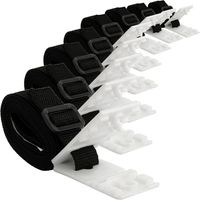 Lot de 8 sangles de support Sangles et clips pour rétracteurs Accessoires de remplacement pour systèmes d'enrouleurs mobiles, bâches et couvertures de piscine