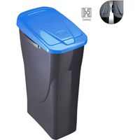 Seau Ecobin 25 Litres Avec Couvercle Bleu 21,5x36x51cm (largeur/profondeur/hauteur)