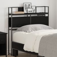 vidaXL Tête de lit de rangement Chêne noir Bois d'ingénierie