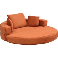 Canapé multifonctionnel freestanding pliable Boneless Couch modulable mousse orange 173 x 176 x 40 cm ZIPSOFA