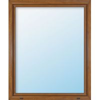 Uw 0,9 W/m²K FENSTER PVC, 3-fach Isolierglas, weiss/golden oak, 1-flügelig, Dreh/Kipp, 100 x 80 cm DIN, rechts