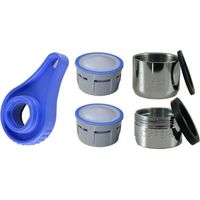 Kit aireador de ahorro de agua, 8L / minuto con llave