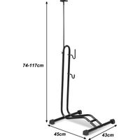 Wolketon Râtelier vélo Pied d'atelier vélo Support de montage Pliable Support vélo mobile Support à vélos pour tous les modèles courants