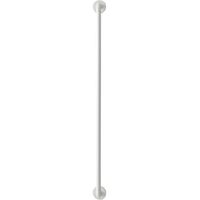 Bastone per tenda curvo Diam.10 mm Bianco opaco da 70 a 120 cm CESSOT