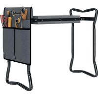 Tabouret de jardin pliant avec coussin en mousse EVA, siège de jardin 2 en 1 avec sac à outils produit de qualité avec garantie satisfait ou remboursé