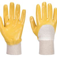 Guanti Impermeabili In Nitrile Con Polso In Maglia Giallo 7