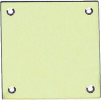 Plaques découpées garniture menuiserie métallique 65 x 90 mm laiton poli - COUILLET ROBERT