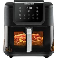 Rommelsbacher FRH 1700 freidora Sencillo 8 L Independiente 1700 W Freidora de aire caliente Negro, Acero inoxidable