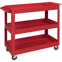 3-stufiger Werkzeugwagen, 4 Rollen, Stahl, 83B x 35,3T x 76H cm, Rot
On-Site