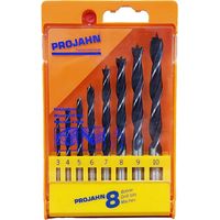 Cassetta di 8 punte per legno, diametro da 3mm a 10mm