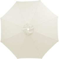 QORVA-Parasol de remplacement pour parasol déporté de 3,0 m², pour terrasse, jardin, plage, protection UV