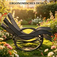 Fauteuil longue, élégant, fauteuil à bascule, transat de pont (uniquement avec fauteuil berçant)