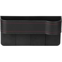 Organisateur de rangement multifonctionnel universel, boîte à fentes pour siège de voiture, accessoire intérieur (noir Co Driver)-Crezuo