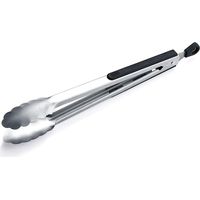 12 Inch Barbecue Tongs, Stainless Steel Barbecue Tongs, Premium Barbecue Tongs for Cooking, Metal Tongs for Solid Meat, Lockable Kitchen Tongs