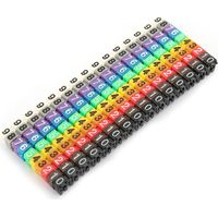 Eosnow Digital Nummernröhrendrahtkabel Kabelmarker farbenfroh (150pcs 1,5 mm²)