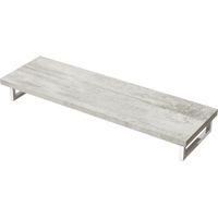Mai & Mai Meuble sous Vasque Gris claire 50x160cm Plan de Travail pour Salle de Bain avec Équerres en Acier Inoxydable