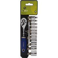 Jeu cliquet 1/4"+10 douilles 109-13-4 13pcs d'Irimo