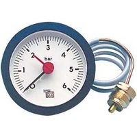 Manomètre rond 43mm avec capillaire 1500mm – Plage de pression 0 à 4 bars – Lecture précise pour systèmes divers – TG