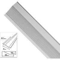 WOLFPACK LINEA PROFESIONAL tapajuntas adhesivo para ceramica metal plata 82,0 cm.