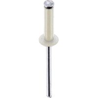 rivet épanoui blanc ø 4 x 16 mm plaque d'immatriculation