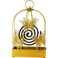 Support Bobine de Moustique, Fer Rétro Anti Moustique Porte Encens, Mosquito Brûleur d'encens, Anti Moustique Spiral Holder en Métal avec Poignée