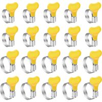 Key Hose Clamp, Key Type Adjustable Stainless Steel Hose Clamps, Pipe Clamp, Worm Gear Clamps, Dryer Vent Clamp