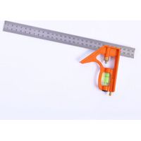 Équerre Combinée 300mm - Métrique - Équerre à Combinaison Universelle et Précise en Métal avec Butée et Outil de Traçage - Outil de Mesure Professionnel