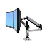 ERGOTRON LX Doppelschirmloesung fuer Tischmontage fuer 2 TFT oder 1 TFT und 1 Notebook poliertes Aluminium (45-248-026)