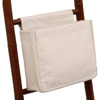 Panier rangement malin coton avec accroche scratch gm- naturel - Tendance