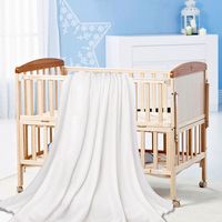 BEBUSINGOTO Couverture polaire en flanelle pour bébé 70 x 100 cm – Couverture de voyage en peluche douce et duveteuse pour lit d'enfant, couverture de voyage pour filles, garçons, tout-petits, chiots