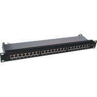 Panel de conexiones Alantec STP CAT.6A con 24 puertos LSA, 1U