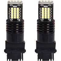 2 Pezzi LED 3157 T25 P27/W 54mm Lampade Auto Camion 12V 24V Canbus 48 SMD 2016 300lm 3.5W Mono Filamento Bianco 6500K