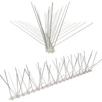 1 mètre pics anti pigeons 5 rangées en polycarbonate - solution de qualité pour contrôle des oiseaux