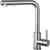 Küchenarmatur 31cm hoch Edelstahl ausziehbar & 360° schwenkbar