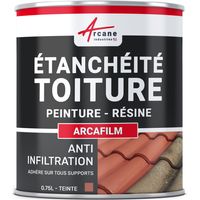 Arcane Industries – Résine d'étanchéité toiture Arcafilm 0.75 L – Revêtement élastique pour toits en pente – Résistance aux intempéries et UV