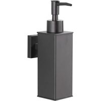 BARKBUSTERS Distributeur de Savon Mural en Acier Inoxydable 304 - Noir Mat - pour Un Usage Quotidien