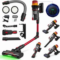 INLONG – Aspirateur balai sans fil 550W – 55 KPA – Autonomie 70 min – Technologie GreenEye – Brosse Motorisée Anti-Enchevêtrement – Tube Pliable Ergonomique – Filtre HEPA Lavable – Réservoir 1.6L