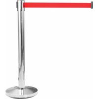 Distanziale in acciaio inox post nastro rosso estensibile 2000mmx 5mm