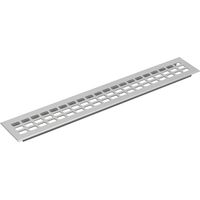 Lüftungsgitter Abluftgitter Möbelbeschlag 1000x60 mm Aluminium natur eloxiert