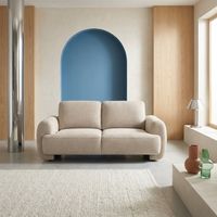 Canapé 2 places tissu - Zenio Tissu Beige