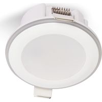 Foco LED redondo empotrable blanco de 5W, color neutro, 3 modos de iluminación, IP20, tipo halo Kobi.