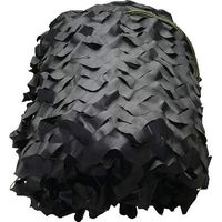 Camouflage Filet Armée Camo Net pour la Chasse Thème Militaire Tir Décoration Parasol Camping et Cacher Jardin Décoration,3x5m,noir