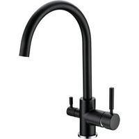 Rubinetto da cucina Shurity 350 3 vie 3/8” Nero Opaco