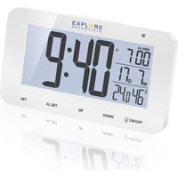 Explore Scientific RDC1004WHT réveille-matin Réveil numérique Blanc