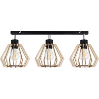 Orno SOLIN aplique de pared y plafón negro 60 cm