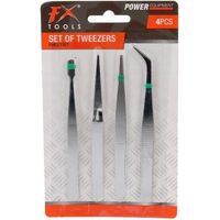 Kinzo Präzisionspinzetten Set mit 4 präzisen Zangen